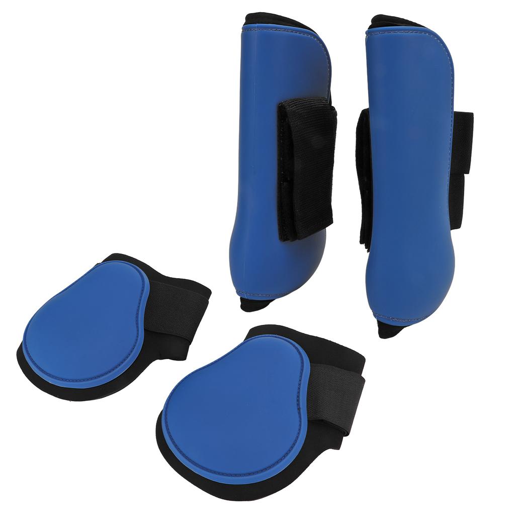 4pcs Horse Leg Guard Convenient PU Neoprene Horse Support Boots for Racing Jumping TrainingSet of