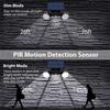 30 LED Solar Street Light Outdoor Wall Lamp with Dual Head Spotlights  Waterproof 360°Adjustable for Solar Motion Sensor Lights