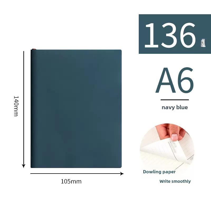 

Деловой блокнот из утолщенной овчины с индивидуальным логотипом — доступен в форматах A4, A5, B5, с горизонтальными линиями.