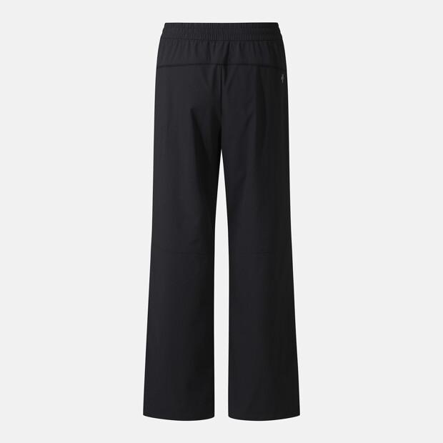 DESCENTE Women'S Parachute Wide Fit Woven Pants Black Sr322Ppt73