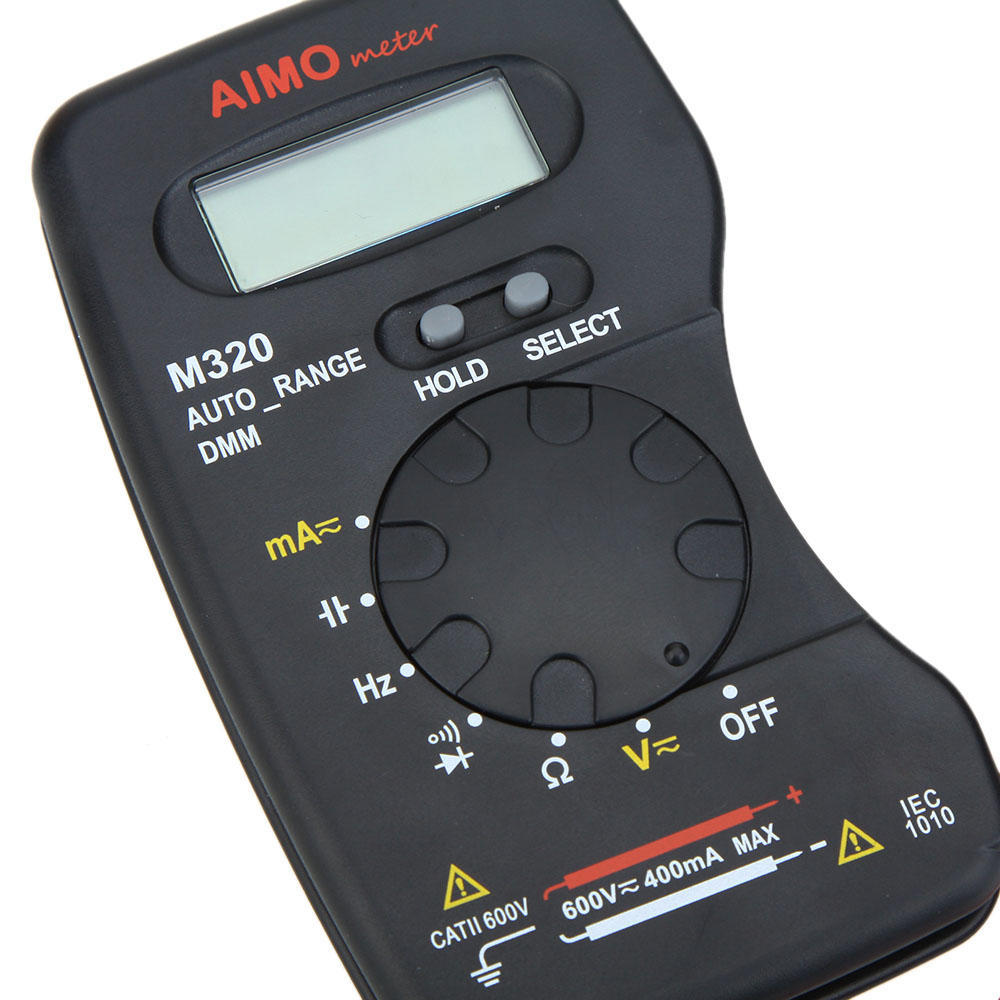 AIMO M320 Pocket Size Handheld LCD Digital Multimeter DMM Frequency Capacitance Measurement Data