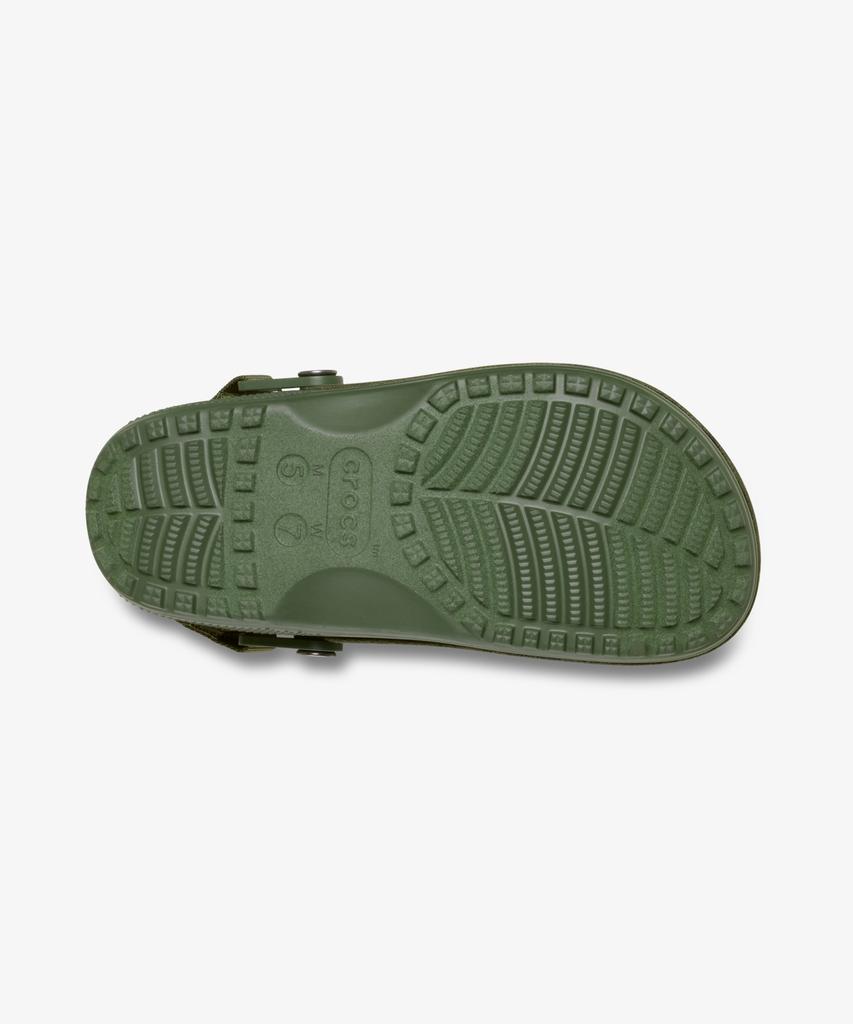 Crocs Classic Crafted Vegan Suede Clogs - Army Green / 211930-309