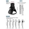 Dedicated Locator Rotary Router Bits Rotary Engraving Holder Twist Drill Bit Set  DIY Crafts