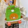 Kawaii Cartoon Fluffy Backpack Casual Plush Shoulder Bag Cute Student’s School Bag  Outdoor