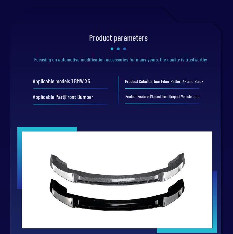 BMW Front Lip & Rear Bumper Wind Knife Modification