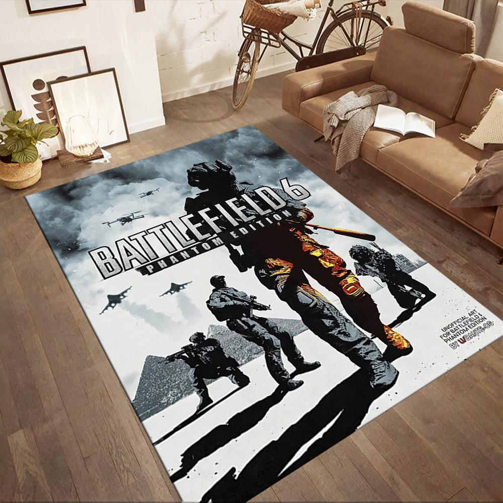 Cyberpunk Soldier Combat Square rugs are a great choice for living rooms, bedrooms, home décor, and as gifts.