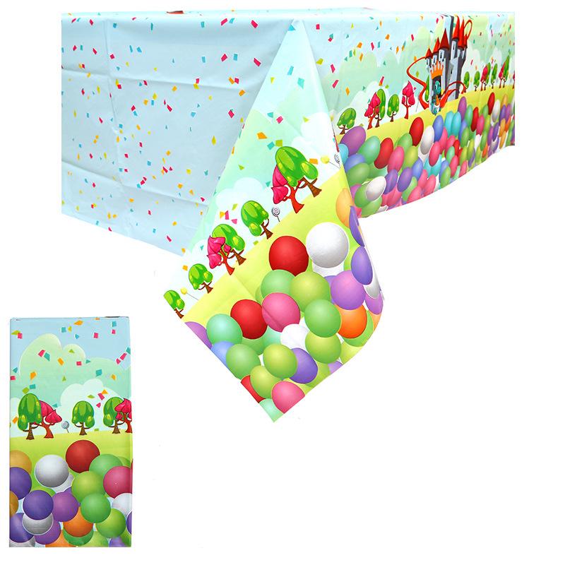 Halloween & Christmas Theme PEVA Tablecloth - Disposable Party Decor