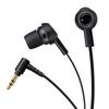 Elecom Stereo Earphones, Tangle-Resistant Flat Cord, Y-Shaped, 9mm Driver, Black, EHP-C3520BK