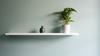 White Hanging Shelf, Wall Shelf, 60 Cm Bookshelf + Shelf Bracket