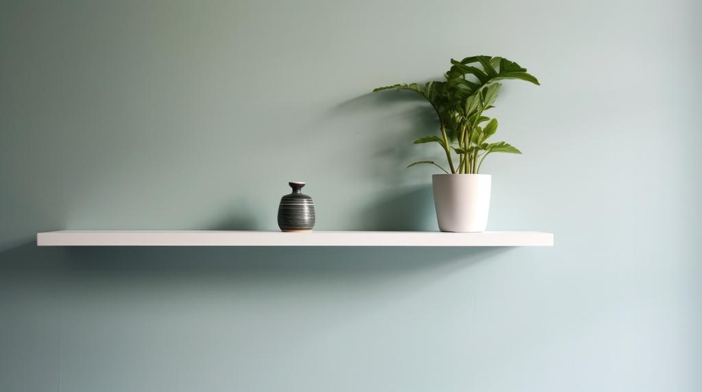 White Hanging Shelf, Wall Shelf, 60 Cm Bookshelf + Shelf Bracket