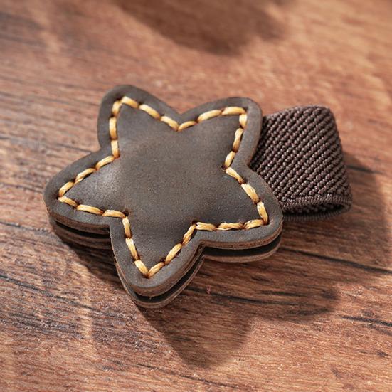 Magnetic Faux Leather Bookmark Cute Star Shaped Page Clips Strong Magnet Bookmark Clip for Reading Lovers Women Men