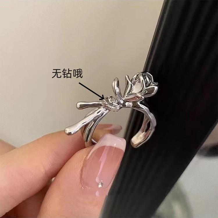 Tide Temperament Sweet Niche Versatile Design Ring Daily Commute Index Finger Ring