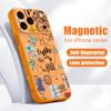 Travel Label Landmark Pattern Case For iPhone 17 Pro Max Magnetic For Magsafe Skin Feeling Cover For iPhone 16 15 14 13 Pro Max