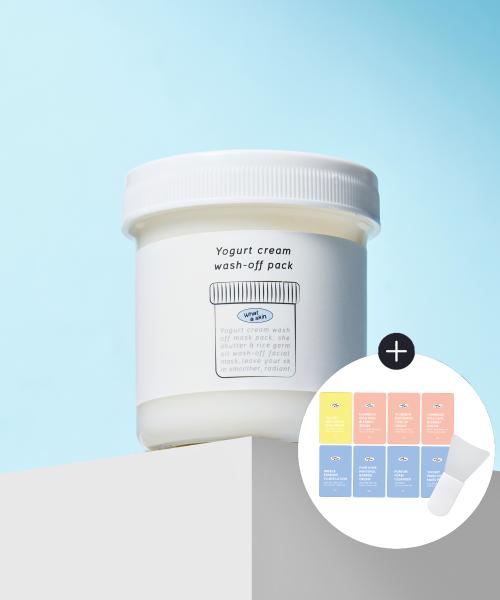Yogurt Cream Wash-Off Mask Pack 130ml Pack Brush [Free Gift]