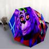 Printed Horror Game F-FNAF Freddy Folding Umbrella,Outdoor,Leisure,And Travel Umbrella,Durable Umbrella Fabric,Birthday And Holiday Gift