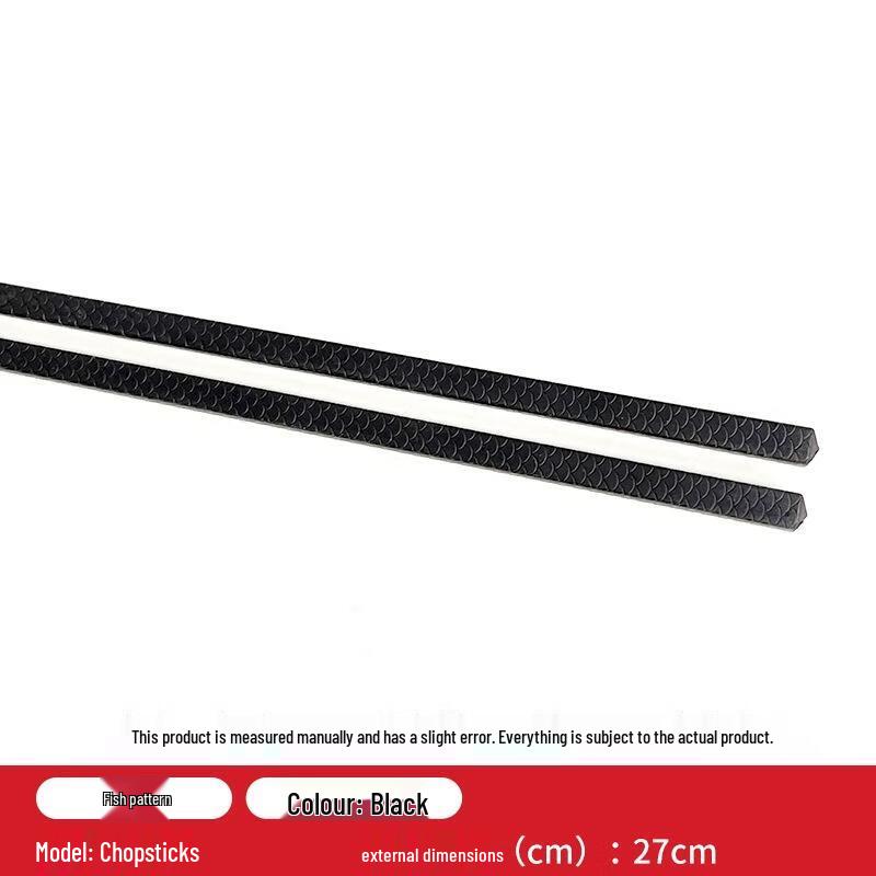 A5 Melamine Chopsticks with Fish Pattern (100 Pairs)