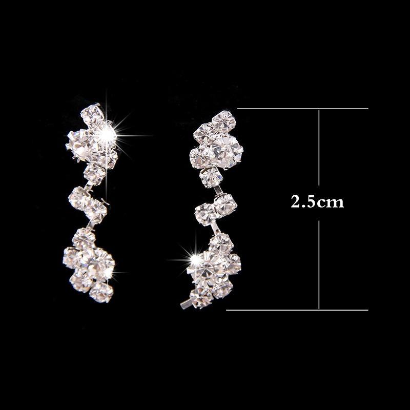 Newlywed Necklace and Earrings Set - Simple and Elegant Wedding Dress Accessory Set