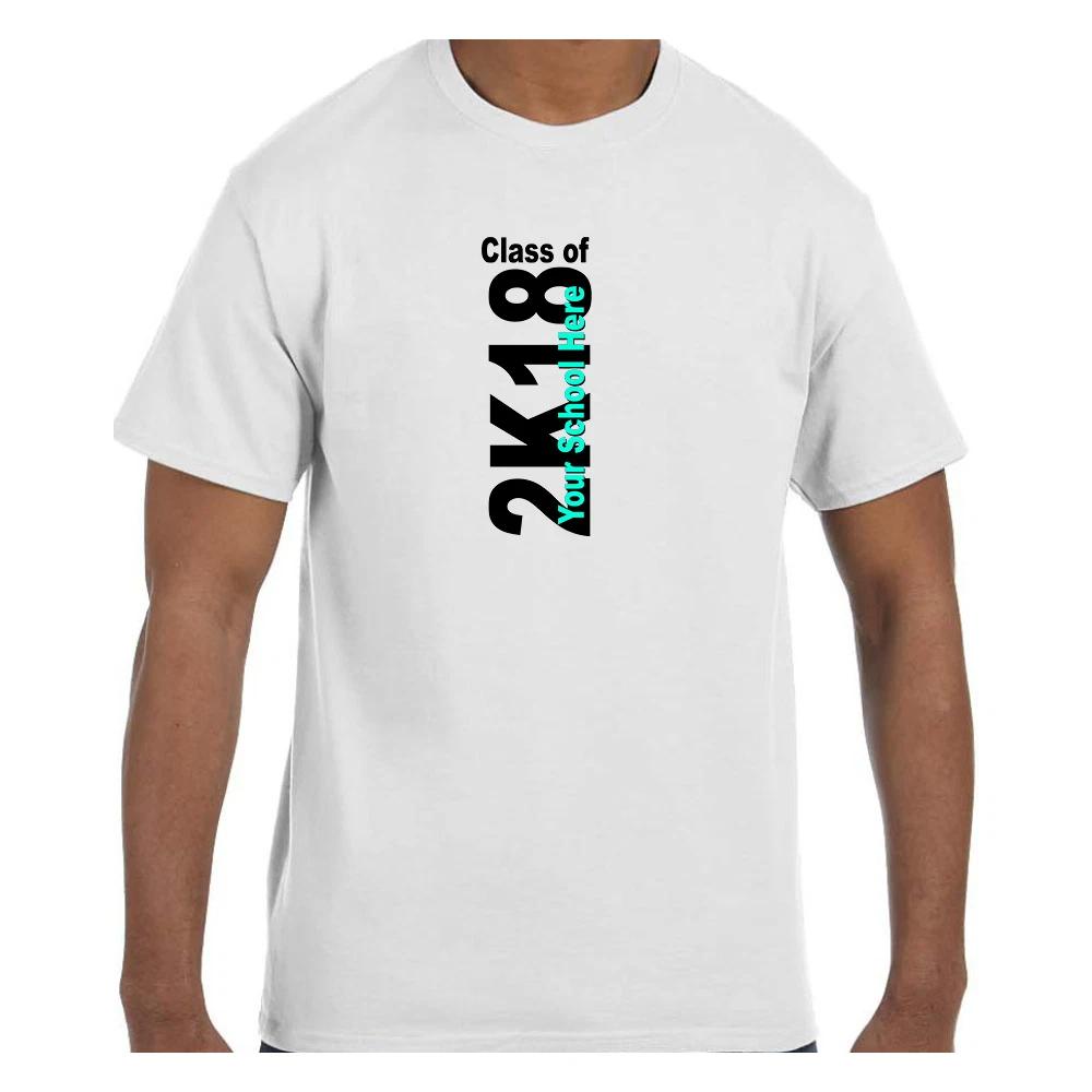 Funny Humor T shirt Class of 2018 2K18 Customized with Your High School S
