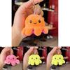 Reversible Octopus Plush Doll With Keyring And Pp Cotton Filling For Collection
