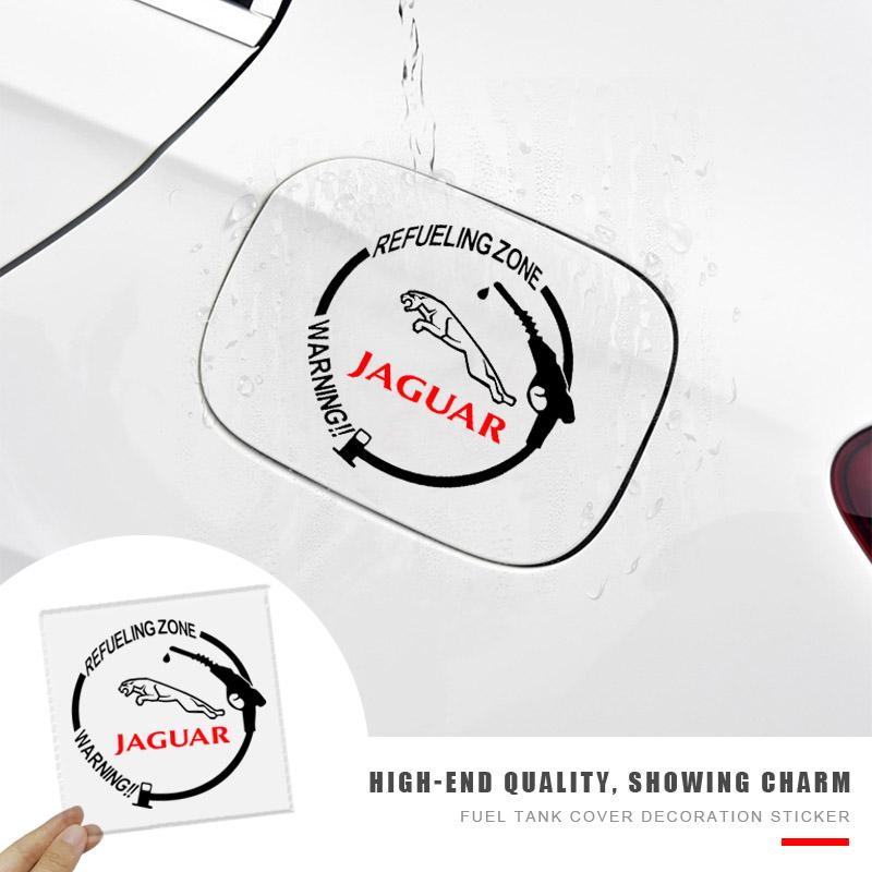 1Pcs Car Fuel Tank Cap Sticker Badge Auto Tuning Accessories For Jaguar XF XJ XE S-Type F-Type X-Type F-Pace I-Pace E-Pace XFR XKR