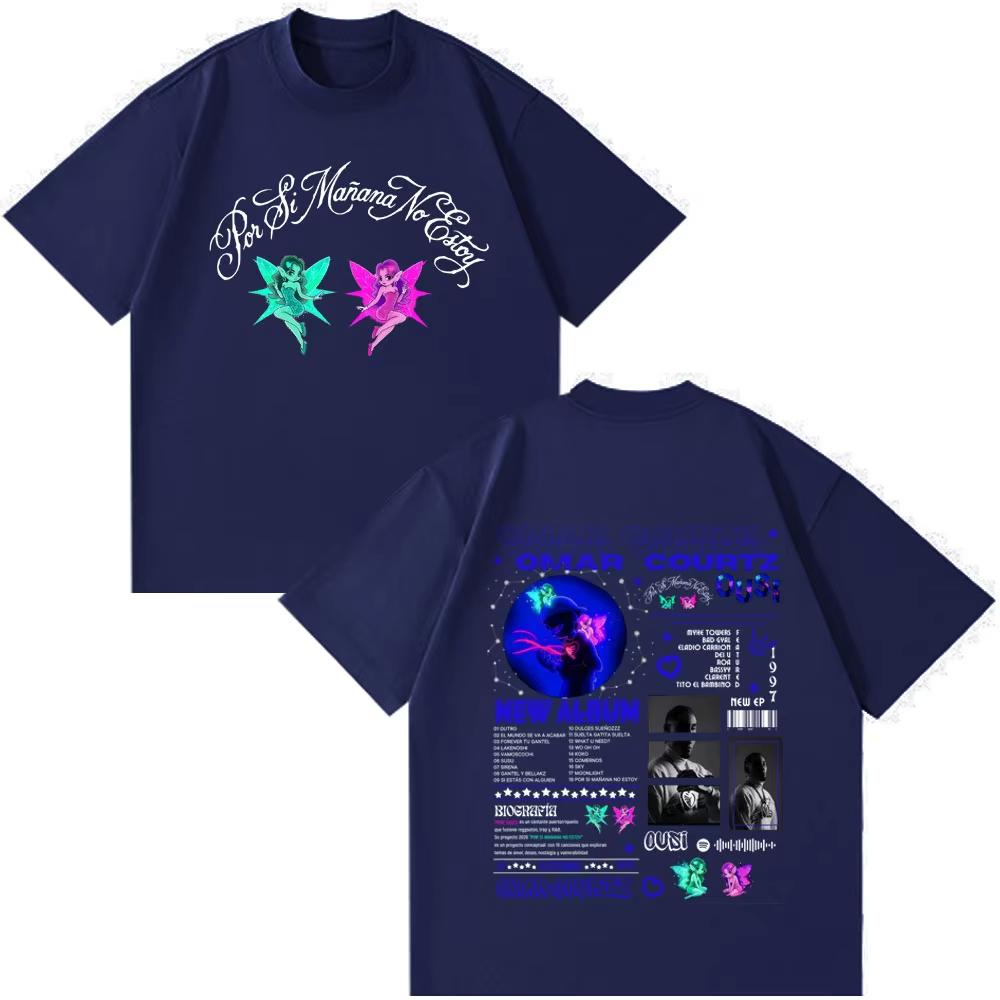 Omar Courtz World Tour POR SI MAANA NO ESTOY 2026 Summer Printed Shirt Fashion Unisexs Womens Retro Holidays Fan Gift Tshirt