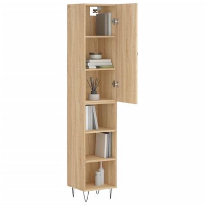 Highboard Sonoma Oak 34.5 X 34 X 180 Cm Particleboard
