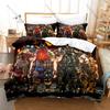 Deep Rock Galactic Dark Cave Space Mining Game Bedding Set Duvet Cover + 2 Pillowcases Teen Gaming Room Decor
