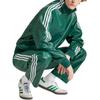 Adidas Originals Adicolor Series Three-Stripe Zip-Up Leather Jacket Men Outerwear Green IZ4032