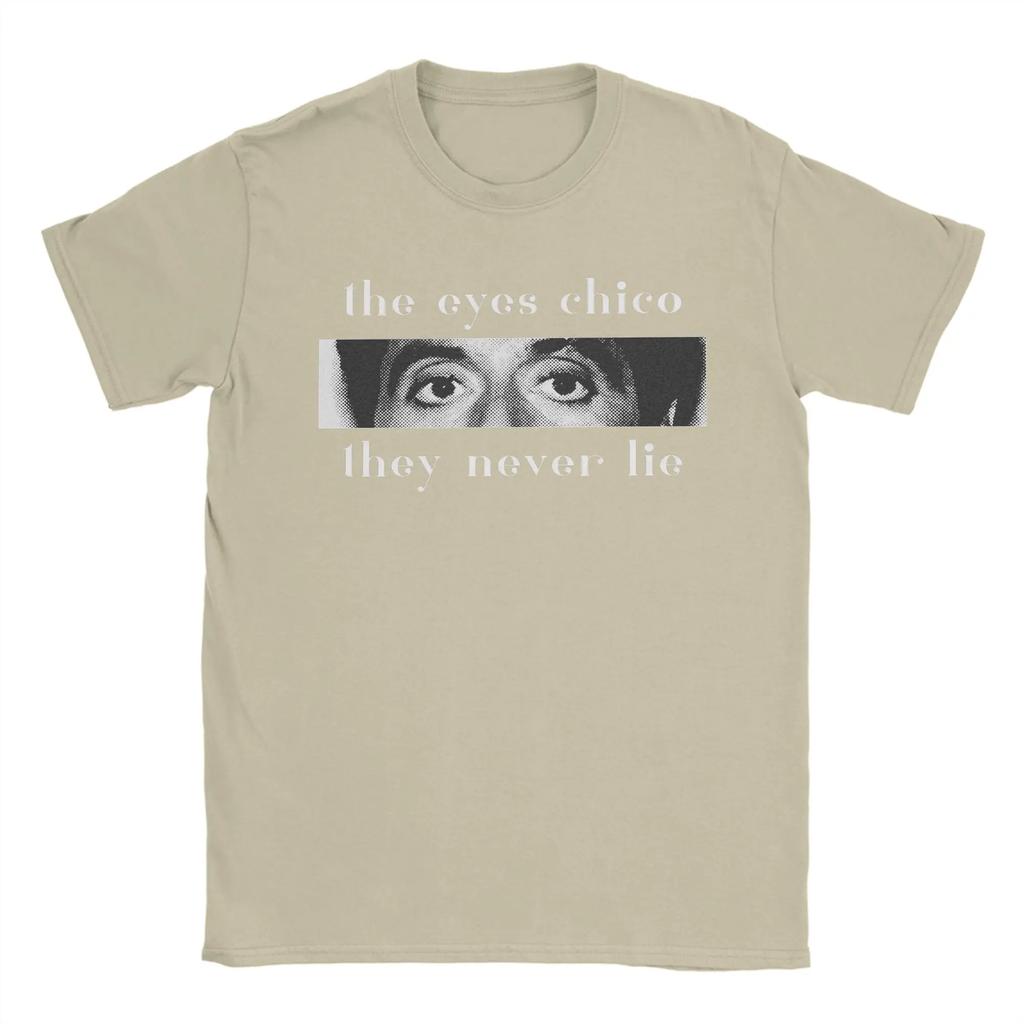 Scarface TShirts Unisex The Eyes Chico Casual Pure Cotton Tees Round Collar Short Sleeve T Shirt 4XL 5XL 6XL Clothes