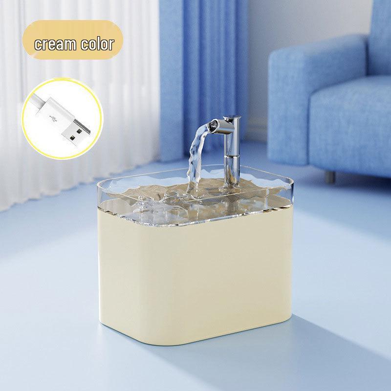 Smart Cat Water Fountain with Automatic Filtration and Large Capacity