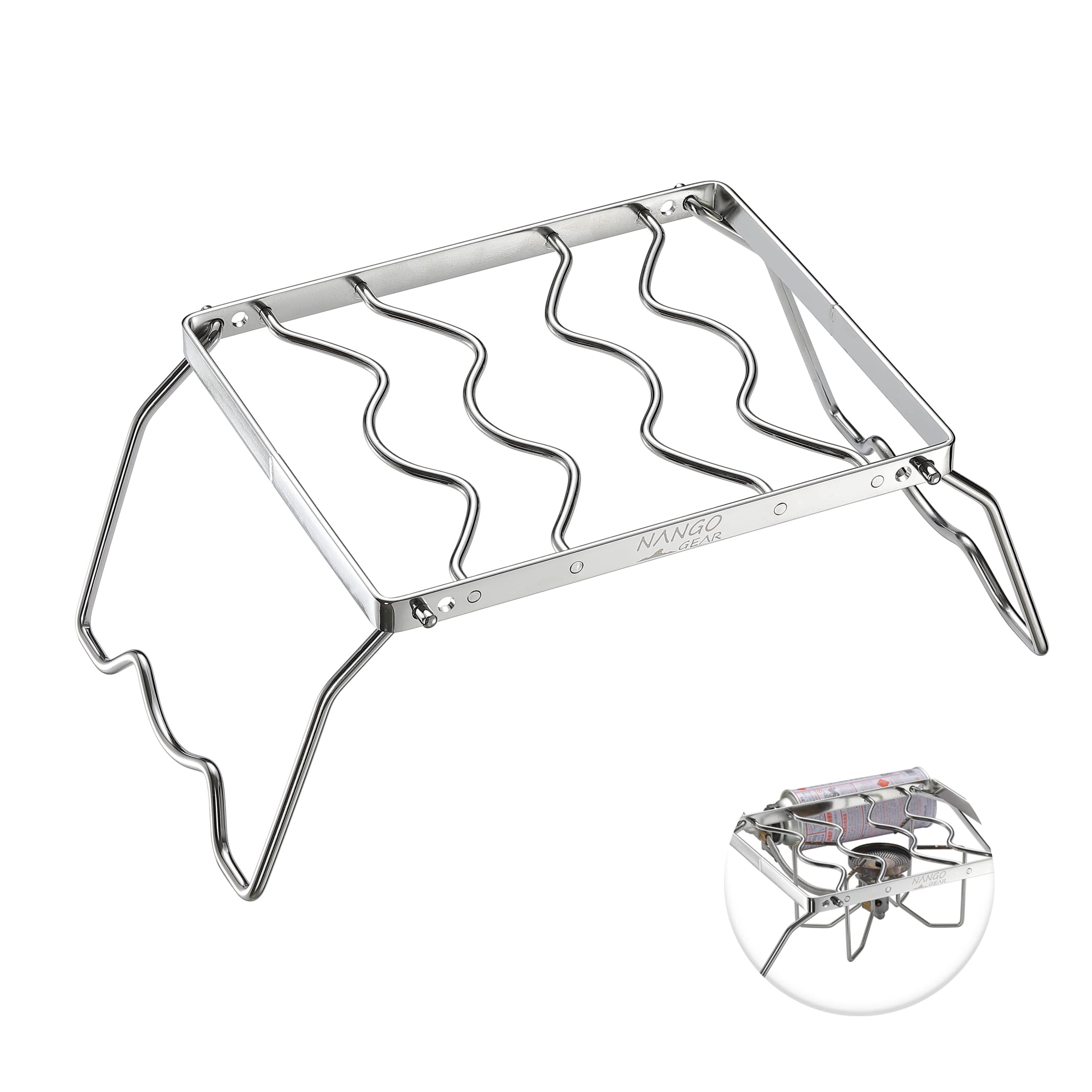 

[Amazon.co.jp Exclusive] NANGOGEAR Grill Stand, Standard, 2-Level Height Adjustable, Stove Stand 11203 (MS-1012)