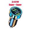 240W Car Phone Charger 12-24v Type C Adapter In Car   For Mobile Phone Car Charger