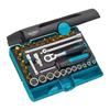Hazet 854-1 Socket Set - 1/4" Drive - 33 Pieces In Chrome Vanadium (steel)