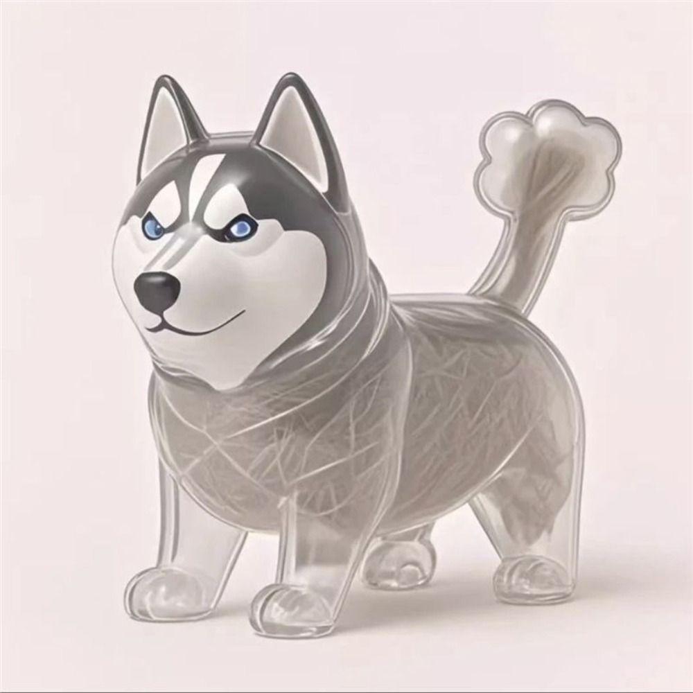 Transparent Cat Hair Storage Box Animal Shaped Dog Fur Storage Pendant  Backpack Charm