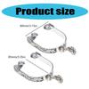 Stainless Steel Horse Spur Exquisites Roping Spur Rustproof Horse Boot Spur Decoration for Equestrian Competition