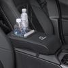 Scatola portaoggetti per bracciolo auto, imbottitura in pelle e spugna elastica, cuscino protettivo per bracciolo centrale auto, portabicchieri per XC60 S60 V40 V50