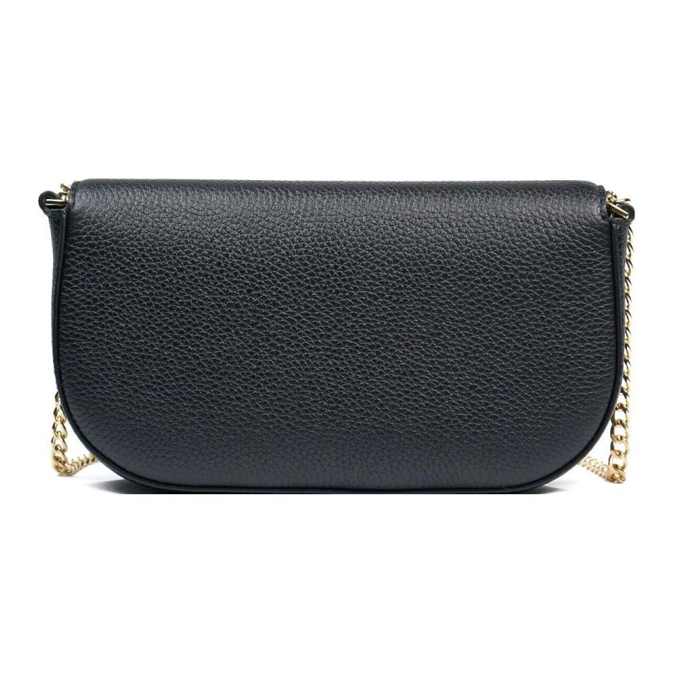 Tory Burch Chelsea Magnetic Snap Closure Flap Leather Shoulder Crossbody Bag Small Women Bags Black 153566-001