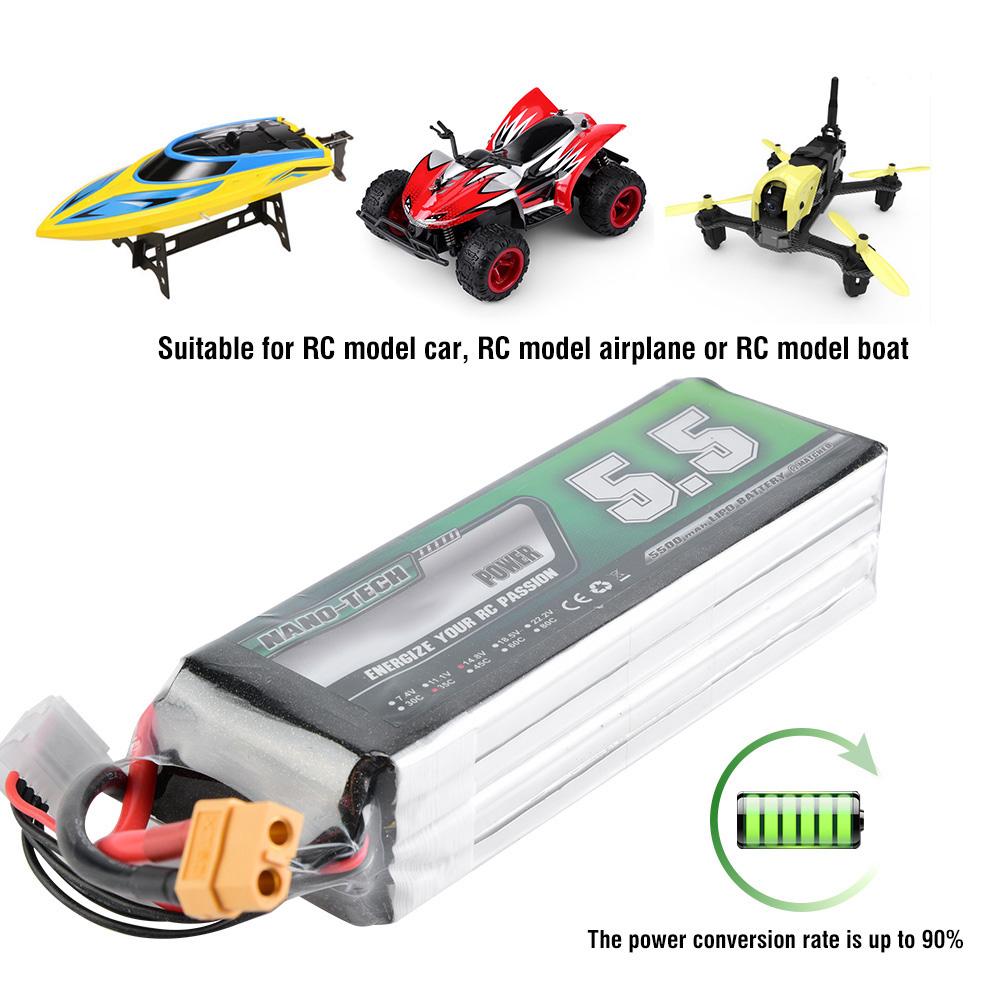 Airtonk POWER 5500mAh 14.8V 35C XT60 Plug LiPo Battery for RC CarAirplaneBoat