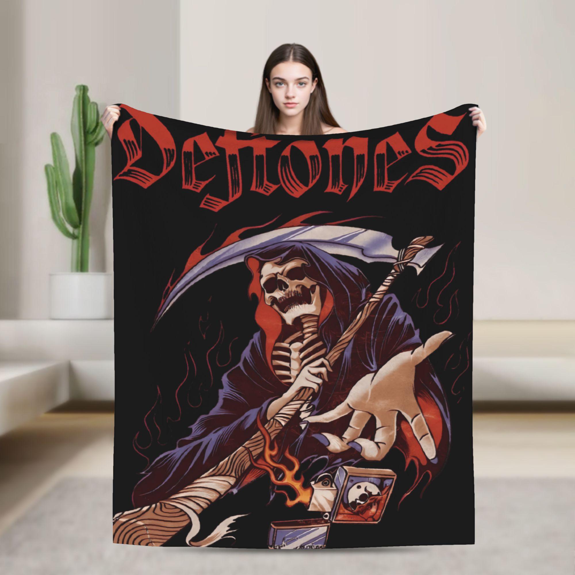 D-Deftoness Nu Metal Blanket Quality Warm  Throw Blanket Winter Girls Boys Bedroom Graphic Bedspread 75x90cm
