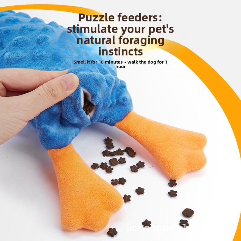 Plush Dog Toys Plush Squeak Toy Cute Soft Pet Supplies Funny Interactive Crinkle Treat Hiding Puzzle For Chewing Teeth Cleaning