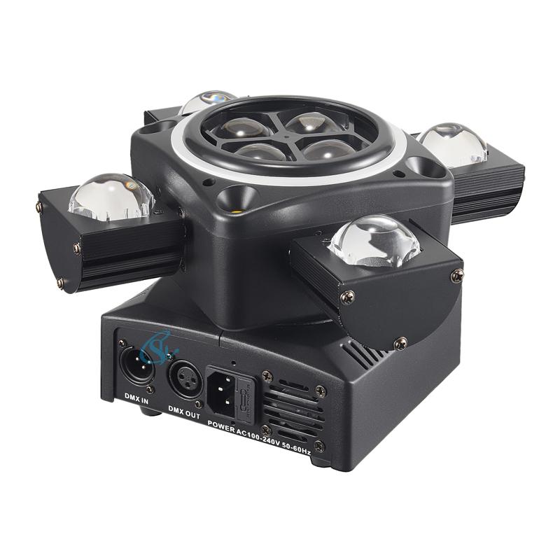 New Moving Head Beam 90W LED Laser Strobe Lights DMX512 Rotating Lamp DJ Disco Audience Stage Party Nightclub