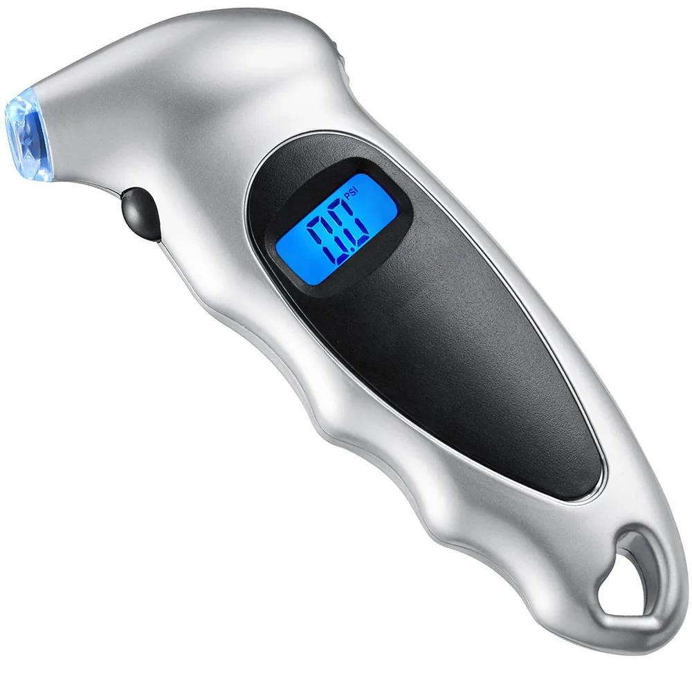 New Backlit Tire Pressure Gauge, High-precision Digital Tire Pressure Monitoring, Car Tire Air Pressure Meter, LCD Display