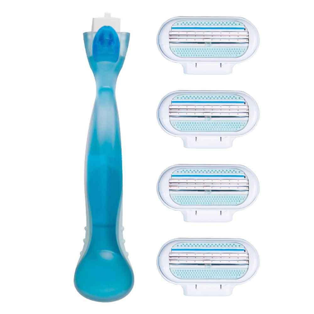 German Quality 5-Layer Men's Manual Razor - Classic Old-Fashioned Design with Universal Razor Head.