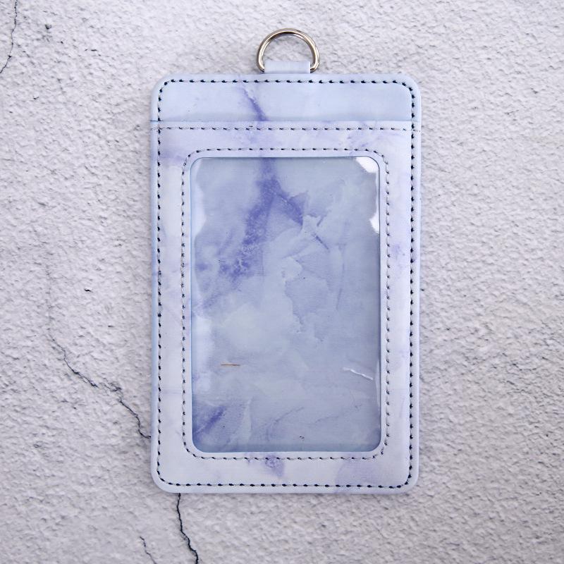 Jinbei Leather ID Card Badge Holder with Lanyard