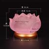 Glass Lotus Candlestick Buddha Hall Candlestick Temple Candle Holder Pray for Auspiciousness No Candles Included Home Decoration