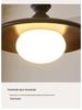 Retro Walnut French Mid-Century Pendant Light for Bedroom, Living Room, and Dining Area