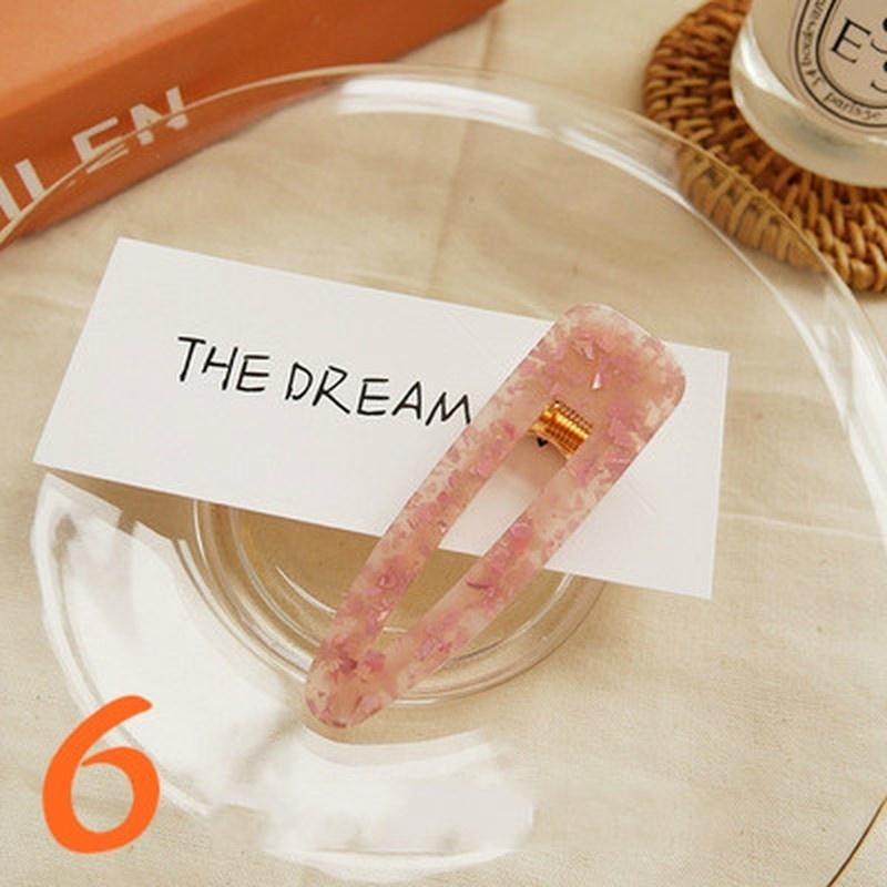 

Геометрические акриловые заколки для волос с блестящими пайетками из жести, шпильки, аксессуары для волос для женщин, девушек