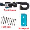Front Camera Flex Cable With Mic Light Sensor For iPhone 7 7P 8 Plus Replacement Full Set Screw Set + Waterproof Tape