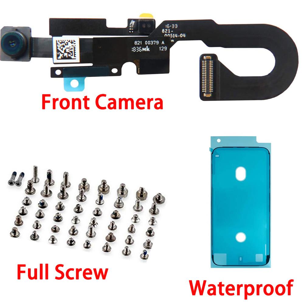 Front Camera Flex Cable With Mic Light Sensor For iPhone 7 7P 8 Plus Replacement Full Set Screw Set + Waterproof Tape