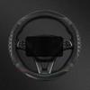 3D Honeycomb Car Steering Wheel Cover Durable Silicone Cover With Anti-Slip Linning Universal Fits Steering Wheels Dia 38Cm